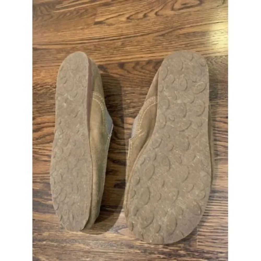 MERRELL KANGAROO BROWN TAN SUEDE & FABRIC CASUAL LOAFERS SHOES MENS‎ 7.5